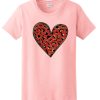 Valentines day heart - leopard T Shirt