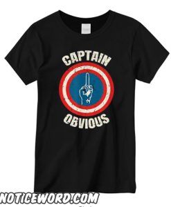 Captain Obvious Logo retro vintage Superhero Hero T shirt