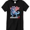 Dinosaur American Flag T-shirt