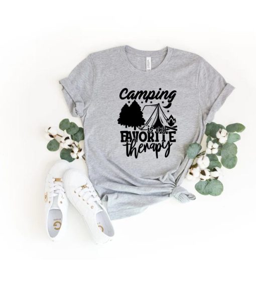 Camping Is My favourite Theraphy T Shirt