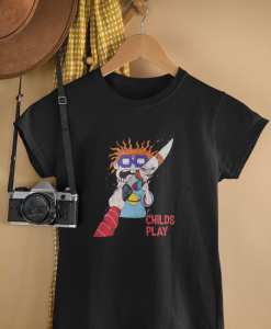 Rugrats scary Chucky Doll with knife child's play T shirt