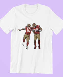 San Francisco 49ers Jimmy Garoppolo George Kittle admired T Shirt