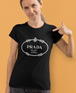 prada milano black T shirt